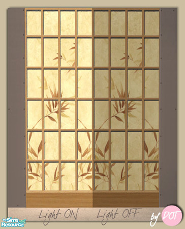 Sims 2 — Wall Panel Lighting Light Leaf by DOT — 