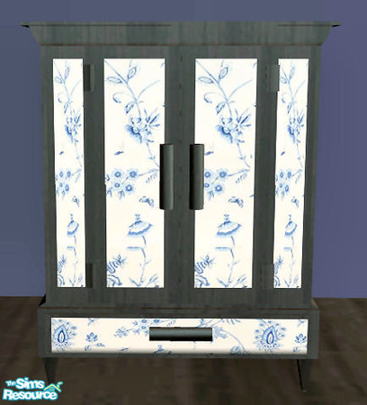 Sims 2 — China Blue - Jewellery Box by H3wwy — A romantic bedroom in a delicate shade of blue. Perfect for your Sims