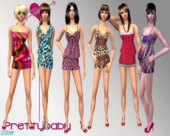 Sims 2 — Disco DOlly by pretty_baby — 6 disco dolly inspired outfits for your adult sims. Can also be worn as maternity.