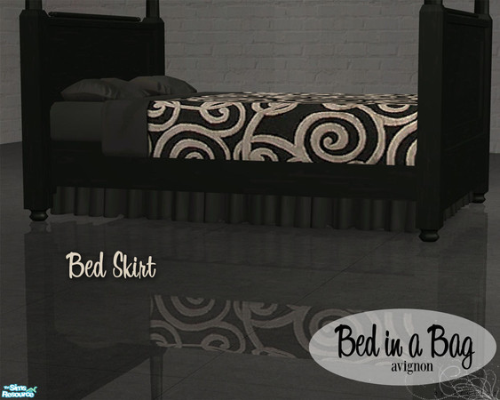 Sims 2 — Bed in a Bag - Avignon - BedSkirt by froilan — Everything you need in one neat package! Your sims will relax in