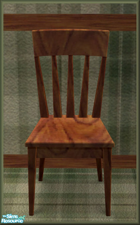 Sims 2 — NK TC41 LR Chair by MoMama — A nice hardwood chair for those late night study sessions.