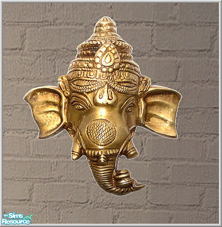 Sims 2 — india set - B43 India Ganesha Wallmask by Birgit43 — 