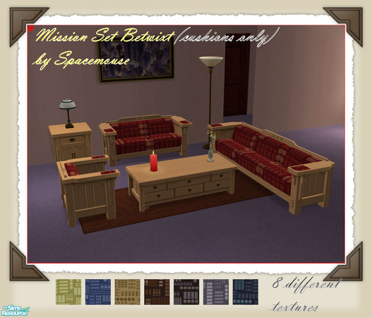 Sims 2 — Misson Set Betwixt (cushions only) by spacemouse — Misson Set Betwixt (cushions only)