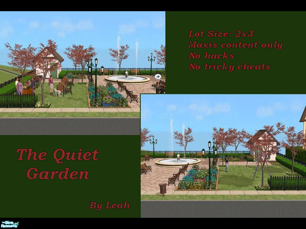 Sims 2 — The Quiet Garden by shimifeles — 