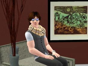 Sims 3 — For jla43- Male Scarf by sydjade — Here you go Jla43, I hope you enjoy it! :) x