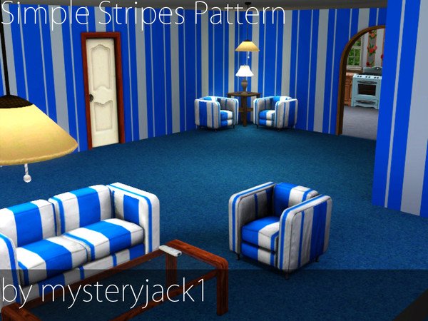 Sims 3 — Simple Stripes by mysteryjack1 — You've seen Simple Circles, when now there's Simple Stripes! The pattern is