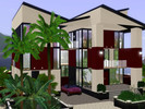 Sims 3 — Modern Serenity - Art Deco by Kricketz — Modern architectural style furnished in contemporary design. 2-story