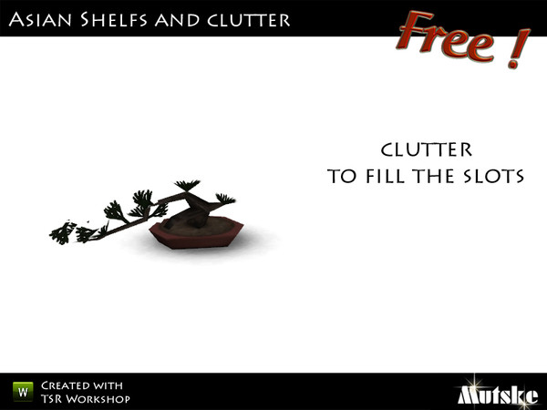 Sims 3 — Deco Clutter Bonsai by Mutske — Made by Mutske@TSR. TSRAA.