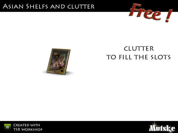 Sims 3 — Deco Clutter Picture Frame by Mutske — Made by Mutske@TSR. TSRAA.