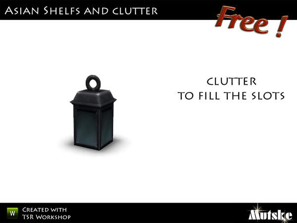 Sims 3 — Deco Clutter Small Bottle by Mutske — Made by Mutske@TSR. TSRAA.