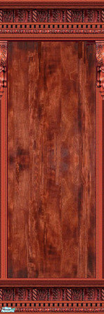 Sims 2 — jsf2ENKEWood by jsf — Red Oak crown, kick mouldings and corbelled pillars are embellished with rope, dentile,