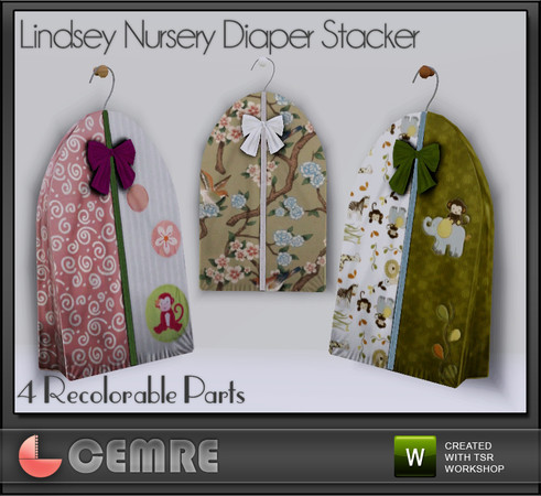 Sims 3 — Lindsey Nursery Collection Diaper Stacker by cemre — Lindsey Nursery Collection by Cemre for thesimsresource.com