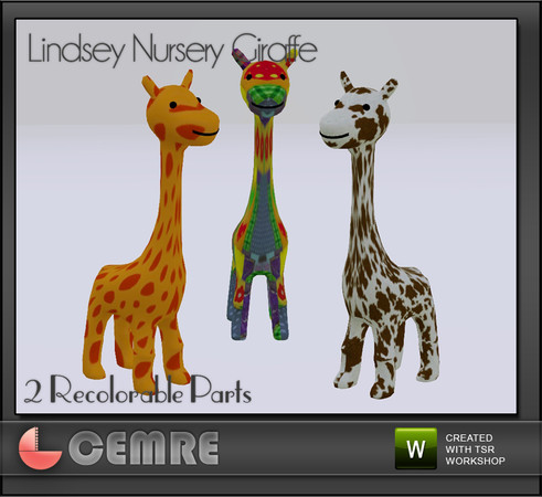 Sims 3 — Lindsey Nursery Collection  Giraffe by cemre — Lindsey Nursery Collection Giraffe by Cemre for