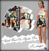Sims 3 — Splash Floral One Shoulder Dress by S_designs — Outfit for young adults and adults. 1 recolorable part (top). ;}