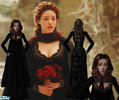 Sims 2 — Christine\'s \'Wishing\' Gown by DarkThornRose — This is the black velvet bustle dress that Christine Daae