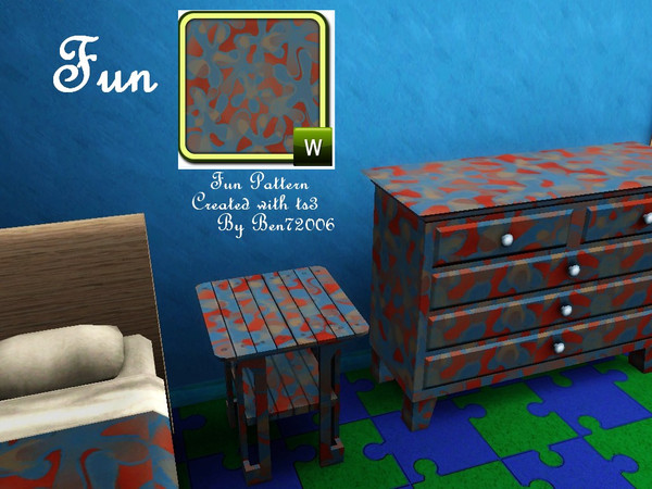 Sims 3 — Flower Pattern by Ben72006 — The colors have to keep the sims entertain and wanting more!