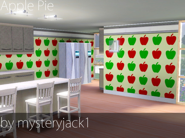 Sims 3 — Apple Pie Pattern by mysteryjack1 — Delicious apples to go on your walls, your clothes, and furniture! It has