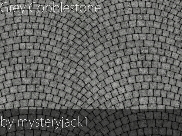 Sims 3 — Grey Cobblestones by mysteryjack1 — I was tired of the red cobblestones, so I converted them into grey! If you