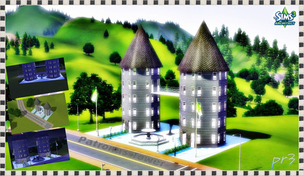 Sims 3 — Patronus Tower by Preetom — A tower to decorate your town and take a visit... For more exclusive downloads for