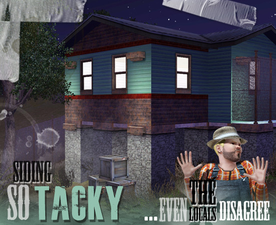 Sims 3 — Twinbrook Corru-Clad by AppleFall — Yep, the name says it all. Basically corrugated metal cladding, hammered