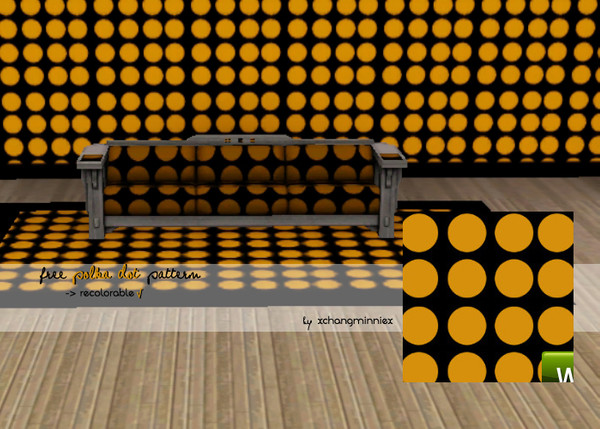 Sims 3 — Polka dot pattern 3 by xchangminniex — A halloween-like polka dot pattern :3