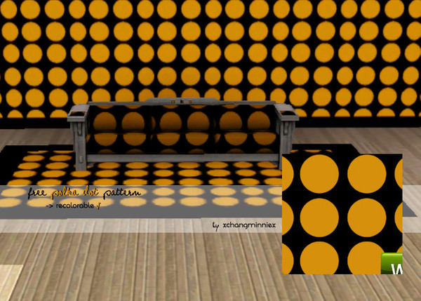 Sims 3 — Polka dot pattern 2 by xchangminniex — A halloween-like polka dot pattern :D
