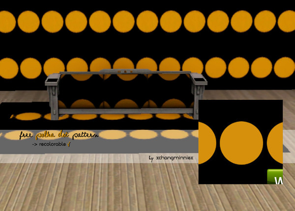 Sims 3 — Polka dot pattern 1 by xchangminniex — A halloween-like polka dot pattern :)