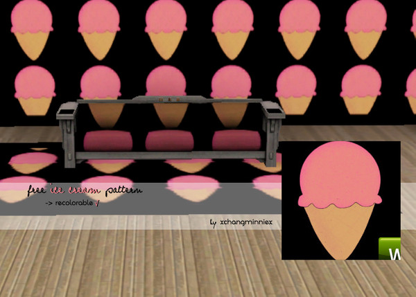 Sims 3 — Ice cream pattern 1 by xchangminniex — An ice cream pattern :D