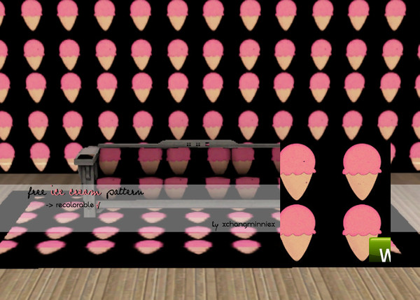 Sims 3 — Ice cream pattern 2 by xchangminniex — An ice cream pattern