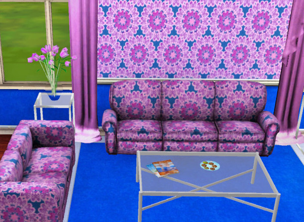 Sims 3 — Lacy Applique  by bemajae — Fabric with lacy appliqued designs