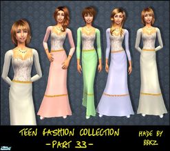 Sims 2 — Teen Fashion Collection - part 33 - by BBKZ — Medieval style. Available as everyday and formal. No mesh needed.