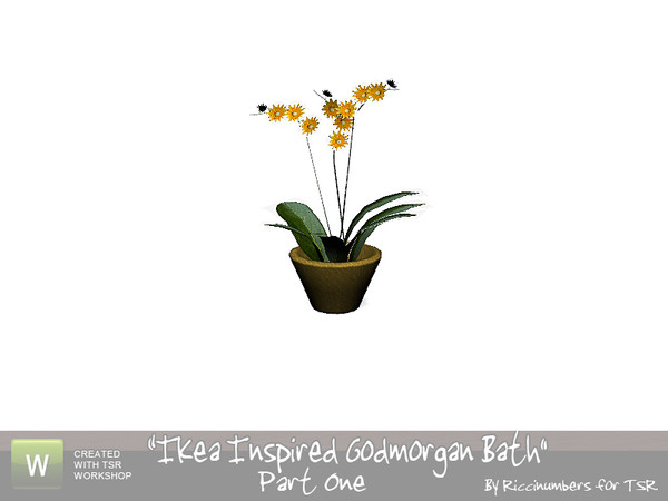 Sims 3 — Ikea Godmorgan Bath Plant by TheNumbersWoman — By RicciNumbers at TSR. TSRAA.