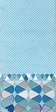 Sims 2 — Ocean - Turquoise Wall06 by ayyuff — 