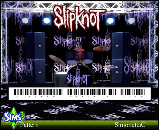 Sims 3 — Slipknot official logo by SimonettaC — The official Slipknot logo, set inside the words Slipknot. Dedicated to