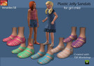 Sims 3 — child jelly sandals by lreveles18 — plastic jelly sandals for girl child 