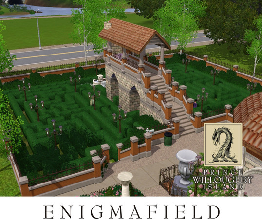 Sims 3 — Enigmafield by gissence — This is a functional maze that can be gone through from one end to the other. If your
