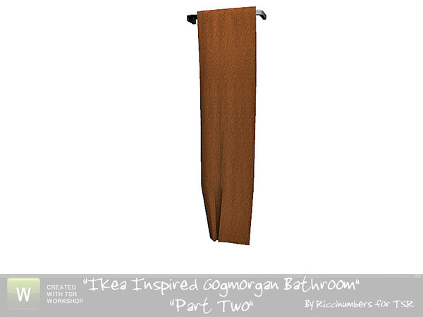 Sims 3 — Ikea Godmorgan Towel Rack by TheNumbersWoman — By RicciNumbers at TSR. TSRAA