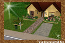 Sims 3 — Yellow Cottage by minniebibi — A simple 1 bedroom 1 bath home. You can transfer the study room to make it a