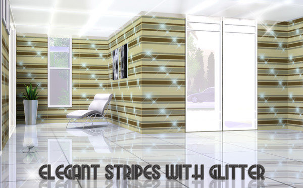 Sims 3 — Elegant Stripes With Glitter by TSR Archive — Pattern made by Pralinesims (under Geometric)