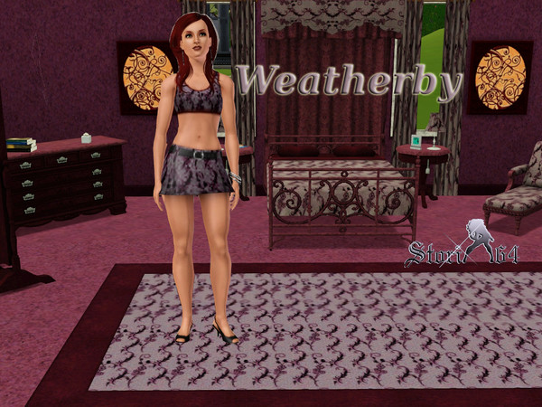 Sims 3 — Weatherby Pattern by stori_64 — Pattern with random floral art