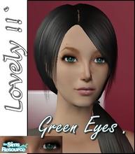 Sims 2 — Lovely Green Eyes by KiduJoJole — I love the green eyes, so i created this.:) I hope you like it too.