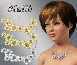 Sims 3 — NataliS flower necklace FA- FE by Natalis — New mesh necklase FA-FE.
