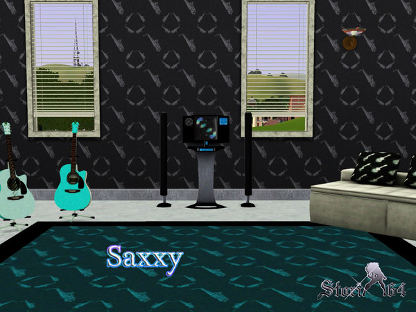 Sims 3 — Saxxy  by stori_64 — Pattern with saxophones