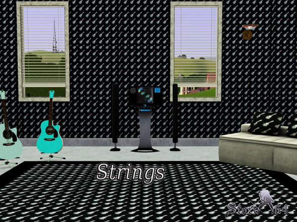 Sims 3 — Strings by stori_64 — Pattern of multiple guitars