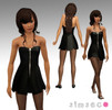 Sims 3 — Black Dress by Simsecond — This is a black partydress for your sim. :)