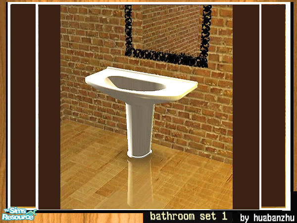 Sims 2 — bathroom set 1 - sink by huabanzhu — 