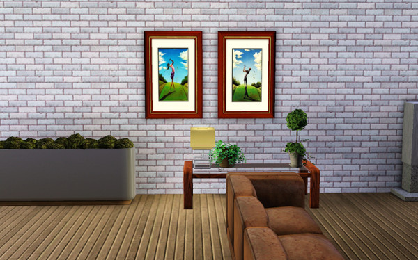 Sims 3 — FP_Perfection by francien — two paintings by Frank Morrison