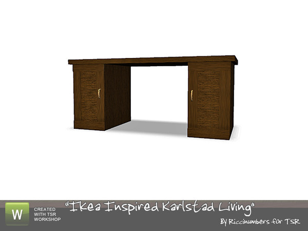 Sims 3 — Ikea Karlsatd Living Desk by TheNumbersWoman — Inspired by Ikea, Cheap by Design. By RicciNumbers at TSR.