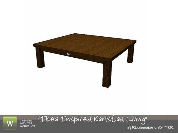 Sims 3 — Ikea Karlstad Living Coffee Table by TheNumbersWoman — Inspired by Ikea. cheap by design. By RicciNumbers at