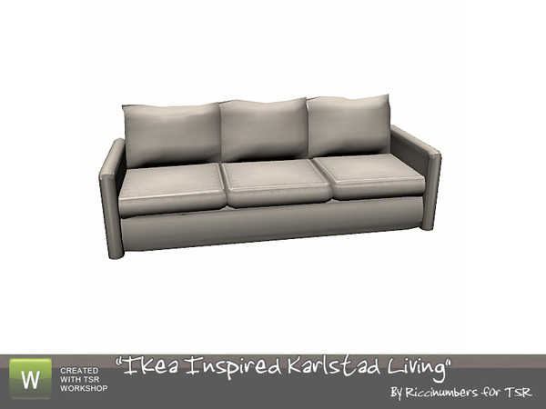 Sims 3 — Ikea Karlstad Living Sofa by TheNumbersWoman — Inspired by Ikea, cheap by design. By RicciNumbers at TSR. TSRAA